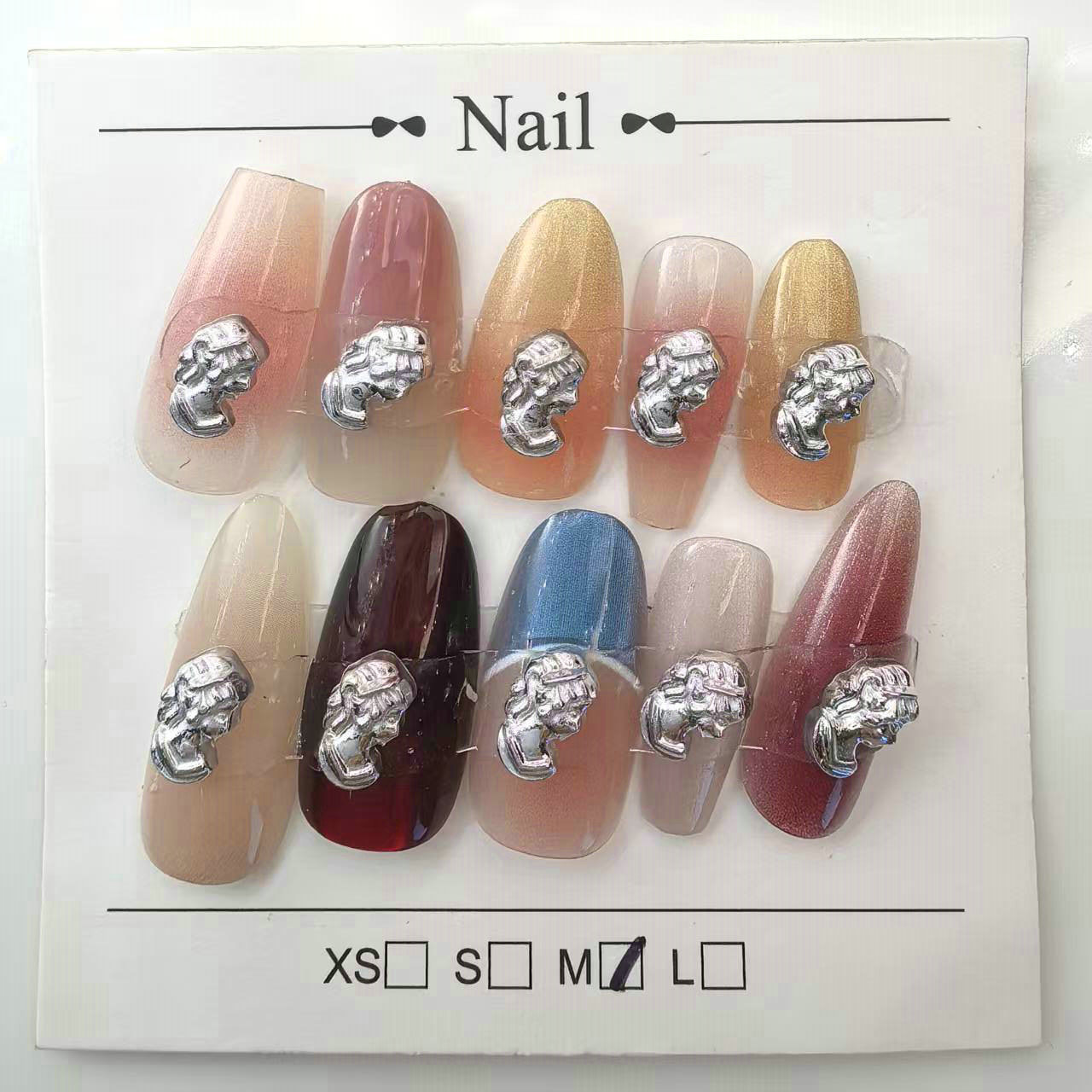 银色头像合金树脂美甲饰品批发07.jpg