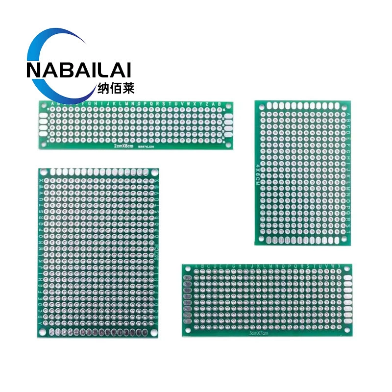 Двусторонняя луженая толщина 1,6, высококачественная пластина из стекловолокна, оловянная распылительная экспериментальная плата, печатная плата, плата с отверстиями с шагом 2,54