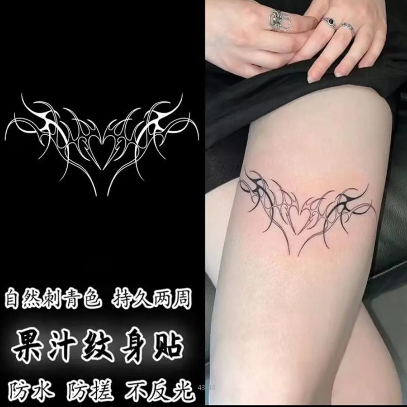 Hot girl love totem thigh back chest cool herbal juice tattoo stickers half magic mark Hot girl love totem thigh back chest cool herbal juice tattoo stickers half magic mark