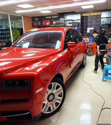 Film Wholesale, High Saturation Metal | Auto Color Change Film - super-bright-metallic-flame-red-152-17m-pet-bottom