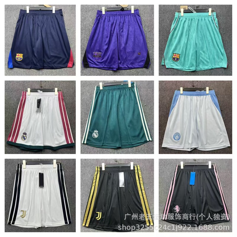 Direct sales from the source factory: 2627 Club Barcelona, Real Madrid, Juventus, Arsenal, and Miami summer loose-fit shorts