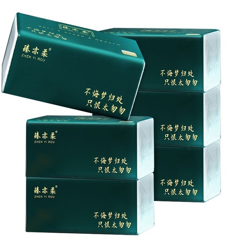Increased thickness and size toilet paper roll, whole box, household large size tissue paper
