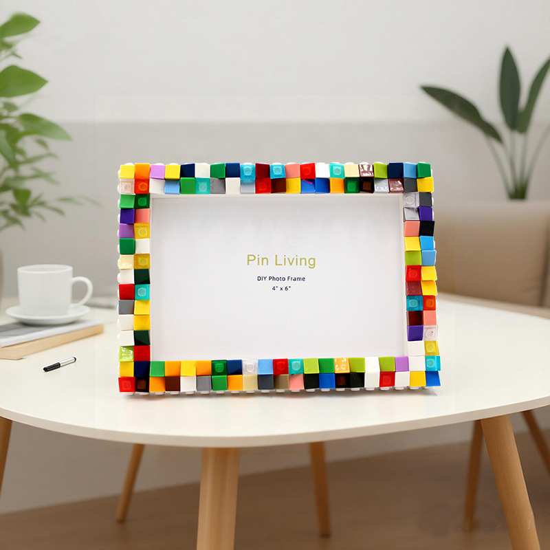 Panyi DIY handmade creative building blocks photo frame decoration compatible with Lego building blocks personal activity children early education gifts Panyi DIY handmade creative building blocks photo frame decoration compatible with Lego building blocks personal activity children early education gifts