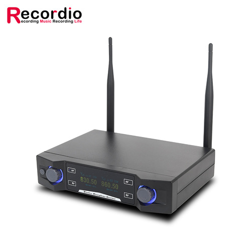 Cross-border wireless microphone one-to-two UHF home karaoke host KTV singing professional wireless dynamic microphone