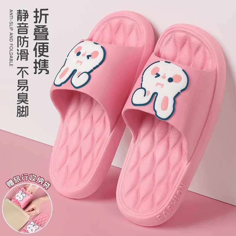 Foldable handheld slippers
