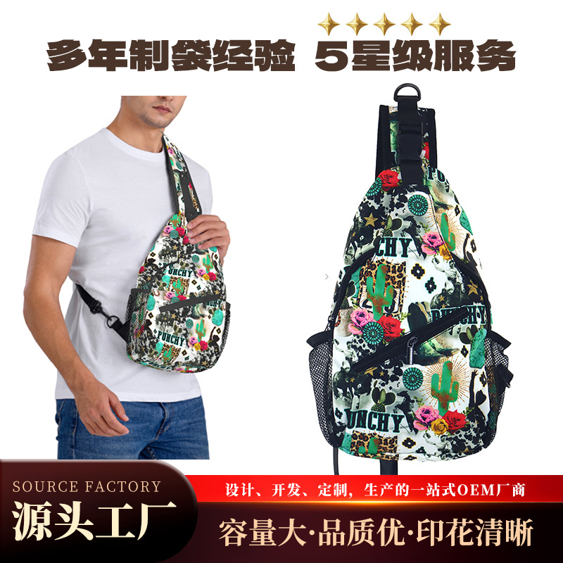 Bolso de Pecho Deportivo para Hombre de Tela Diagonal para Uso Diario