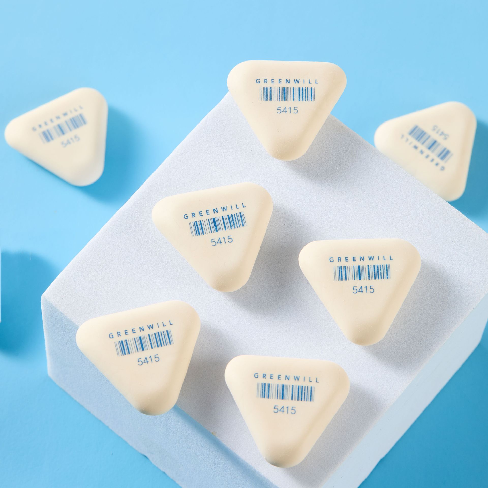 Borrador triangular, examen de arte especial para que los estudiantes estudien