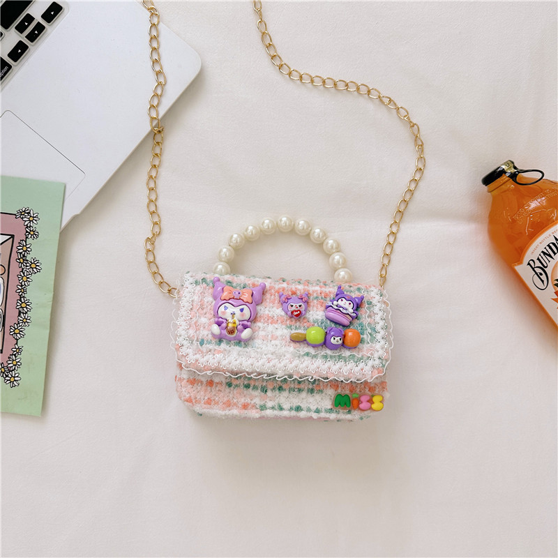 Bolso de las niñas de moda todo fósforo princesa bolsa de cadena 2023 Otoño e Invierno nuevos niños bolsa de mensajero niña bolso