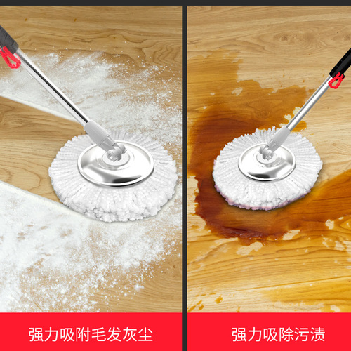 Traceable water-absorbent mop bucket flat rotating mop household lazy hand-free hand-wash mopping artifact mop set wholesale
