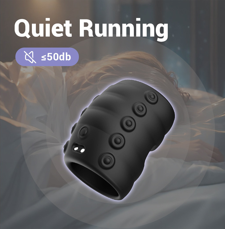 10-Frequency Vibrating Silicone Lock Ring, Octopus-Tentacle Design, Couples Resonance Wearable — detail image 11