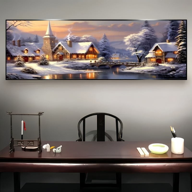 Transfronterizo Amazon pintura de diamantes fábrica de explosión venta directa pintura de diamantes DIY paisaje decoración pintura colgar paquete de herramientas '