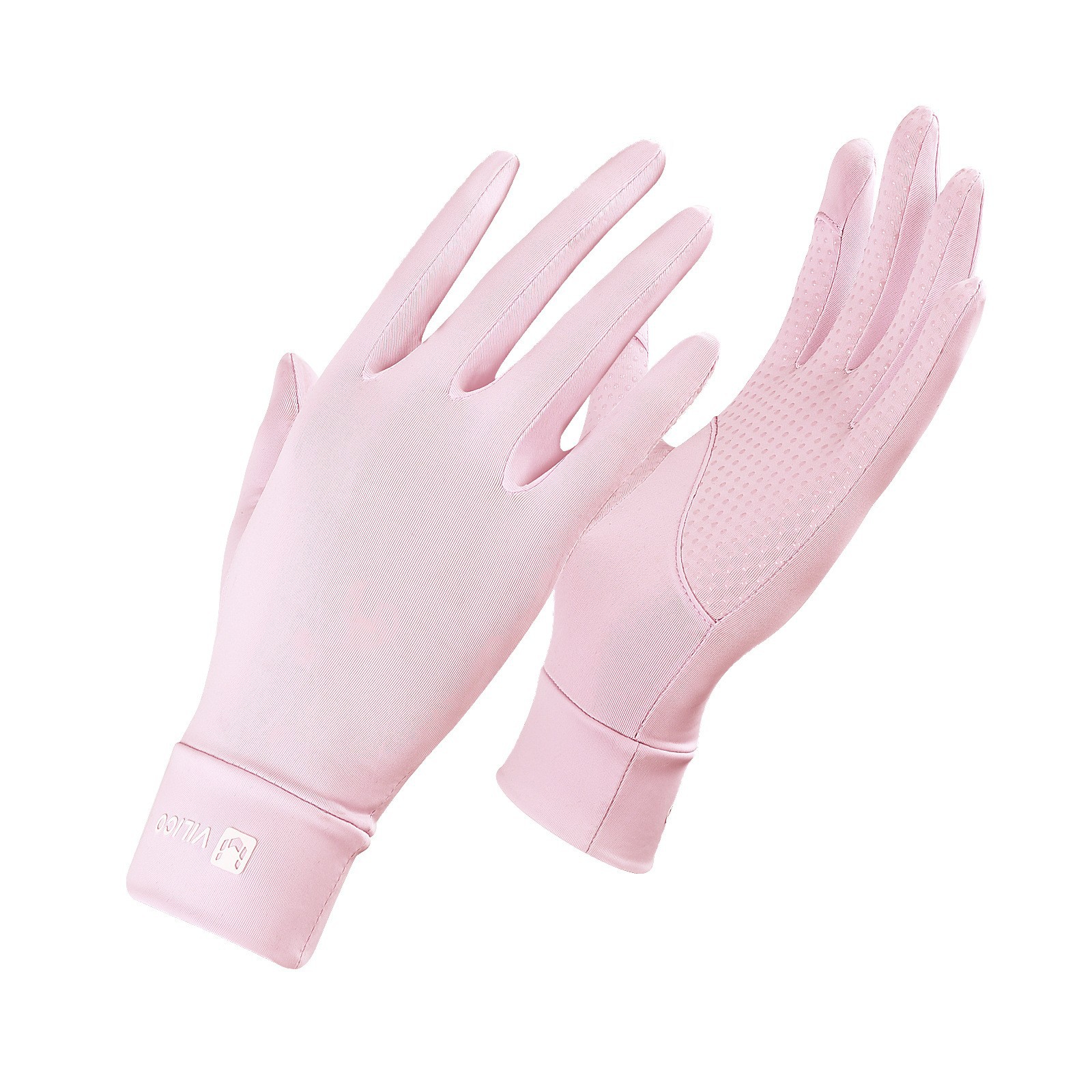 Guantes de protección solar de seda de hielo de verano para mujer Guantes de ciclismo de pantalla táctil de estilo fino anti-ultravioleta, transpirable y antideslizante al aire libre