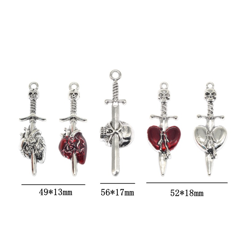 5g Weight 1 Piece Alloy Sword Pendant DIY Jewelry Accessories