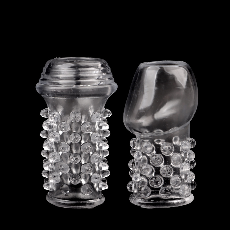 Spiked Textured Locking Condom Sleeve, TPE Reusable Extender, Fire Dragon Design — detail image 5