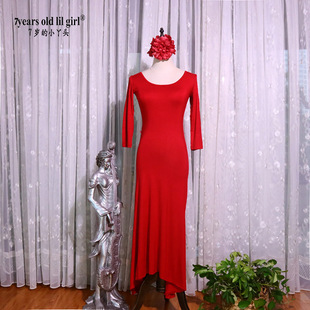Belly Dance Famous Garden Elegant New Rayon Autumn and Winter Long-Sleeved Dress Hd09
