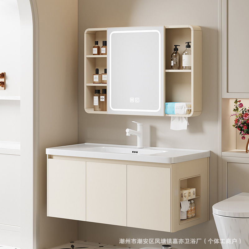Thickened Honeycomb Space Aluminum Bathroom Cabinet Side Cabinet Storage Combination Bathroom Washbasin Washbasin Washbasin