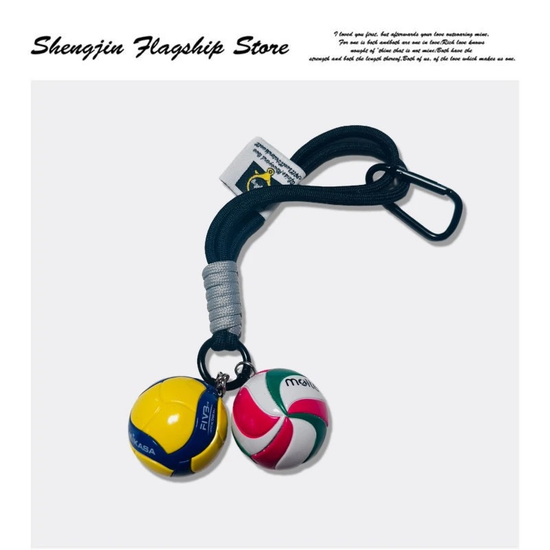 Keychain original de voleibol bolso creativo colgantes chinos mujeres y hombres mikasa fila mini recuerdos premios concurso