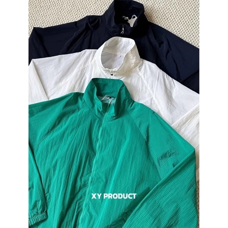 Ice Silk Stand-Up Collar Outdoor Sun Protection Clothing Men's Summer Anti-Uv Casual Jacket Light and Breathable Fishing Sun Protection Clothing