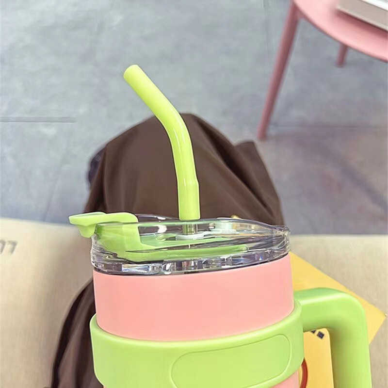 巨无霸40oz汽车保温杯女生高颜值带吸管冰霸杯大容量水杯网红杯子|undefined