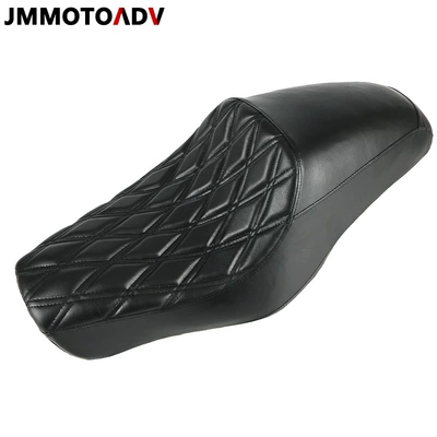 Suitable for Harley Xl883 X48 1200 Modified One-Piece Hump Cushion Double Front and Rear Integrated Thickeneded Seat Cushion