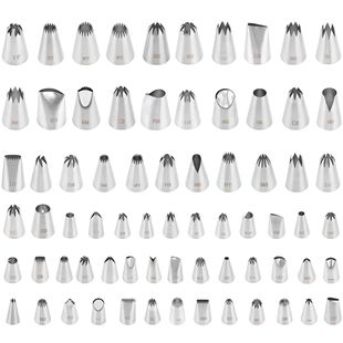 35mm Caliber Stainless Steel Seamless Decorating Nozzle DIY Tool Cake Melted Bean Cookie Baking Tool Decorating Nozzle