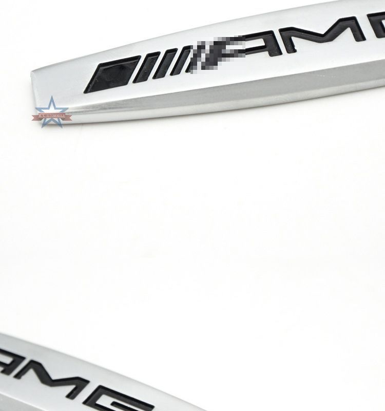 AMG fender emblem, metal car sticker for fenders, personalized modification and decorative car emblem