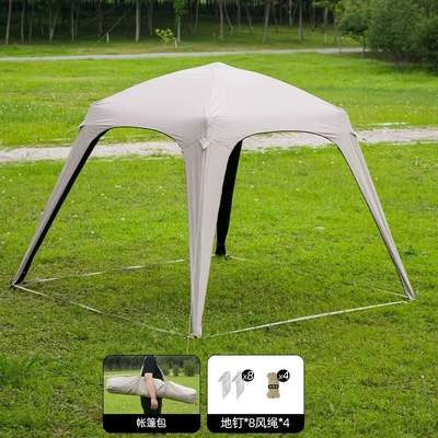 Avtomobil dam çadırları instant setup waterproof - vinyl-canopy-excluding-doors-windows-and-floor-mat-2-6-people