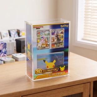 Акриловая коробка для карт Pokémon с защитой от УФ на магнитах