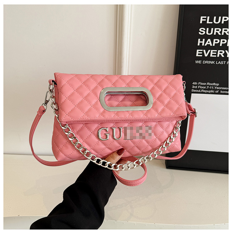 Moda cadena rombo axila bolso femenino comercio exterior nuevo nicho bolso plegable temperamento bandolera de un solo hombro