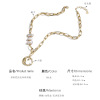 Fashionable chain for key bag , necklace from pearl, internet celebrity, light luxury style