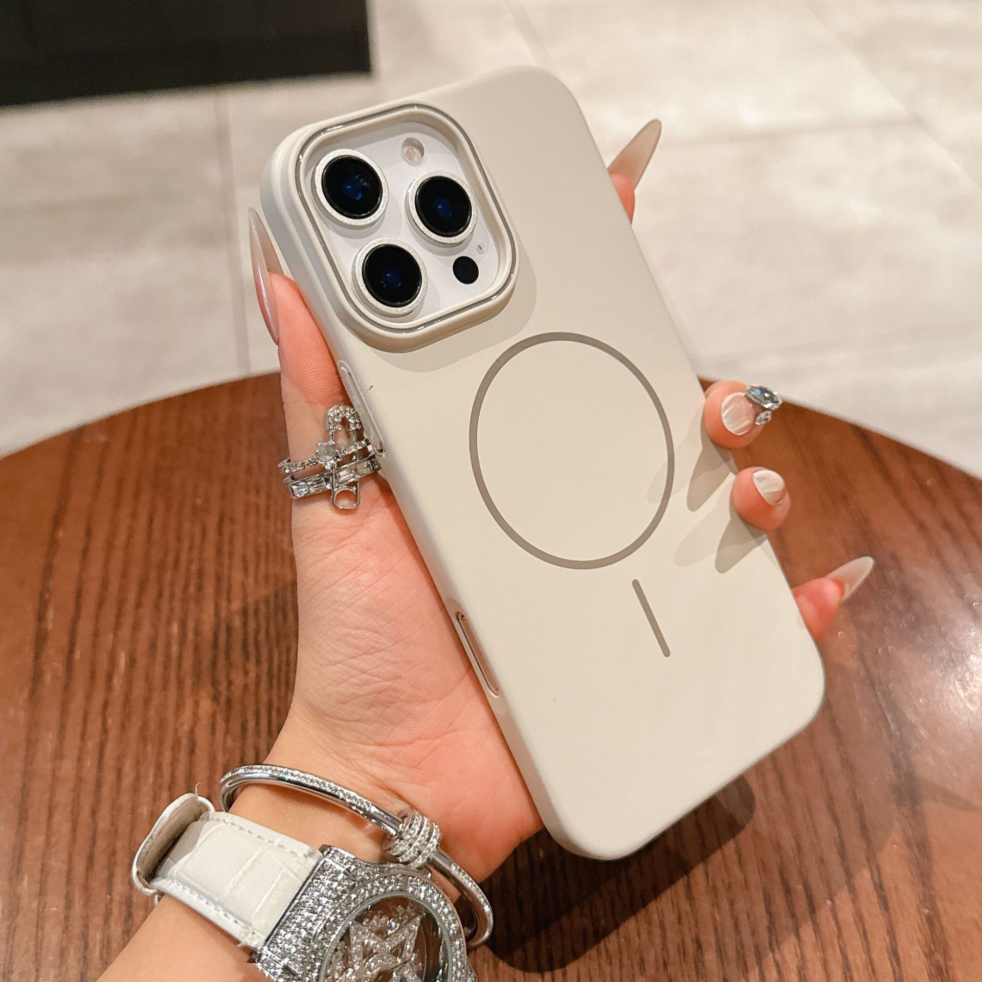 Suitable for Iphone17Promax Magnetic Phone Case Apple 16 Skin-Feel Frosted 15 Macaron Ultra-Thin Pc Hard Case