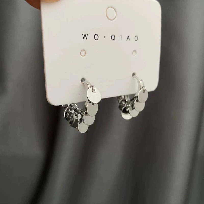 Earrings Silver 925 — Demi-season European Style, Simple Elegant Bright Design, Gold & Silver Options