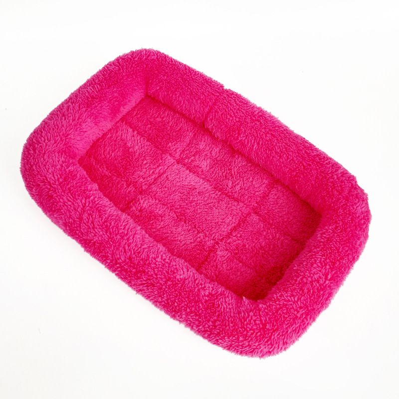 Cama acolchada para perros y gatos — cojín de felpa para todas las estaciones, apto para razas grandes, medianas y pequeñas