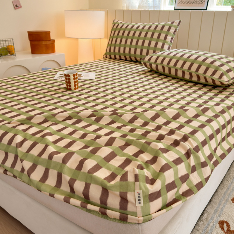 Cama de algodón grueso y molido, una sola pieza de algodón puro otoño y invierno, nueva cubierta de colchón doble