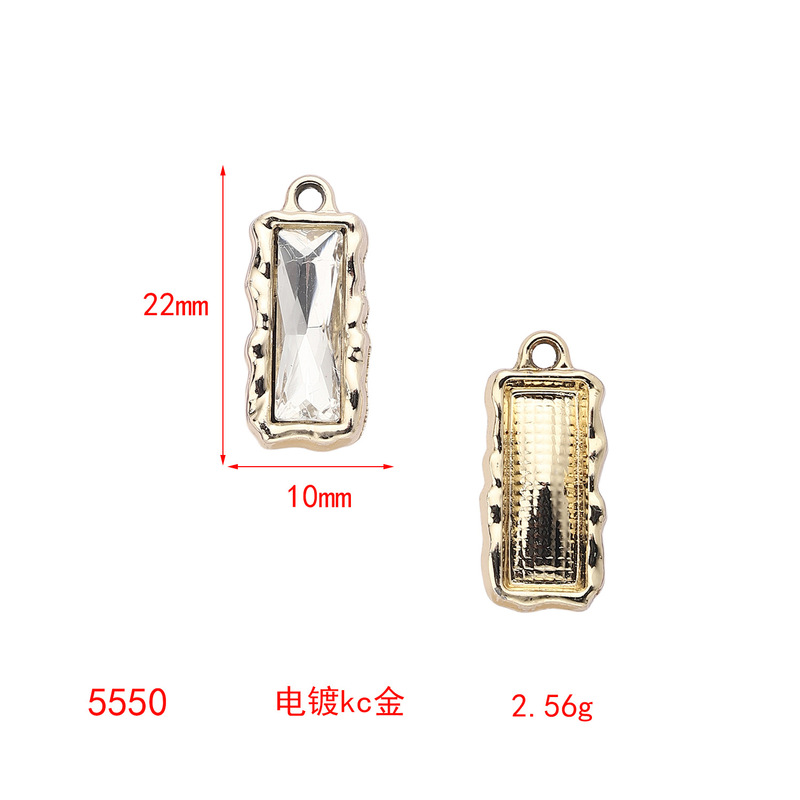 天然石のカット面を持つ長方形、円形、楕円形の単穴クリスタルDIYアクセサリーペンダントDIYジュエリーアクセサリー在庫あり|undefined