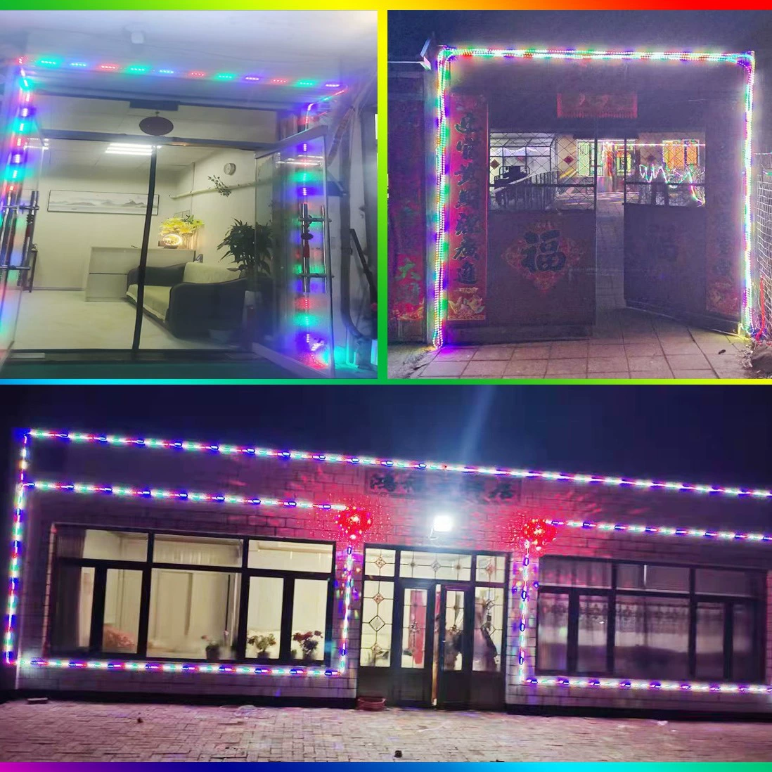 LED-лампа для водяного потока с цветным свечением лошади, работа 220 В, уличная влагостойкая, цветоустойчивый RGB, неоновая сигнальная подсветка, гибкая световая полоса
