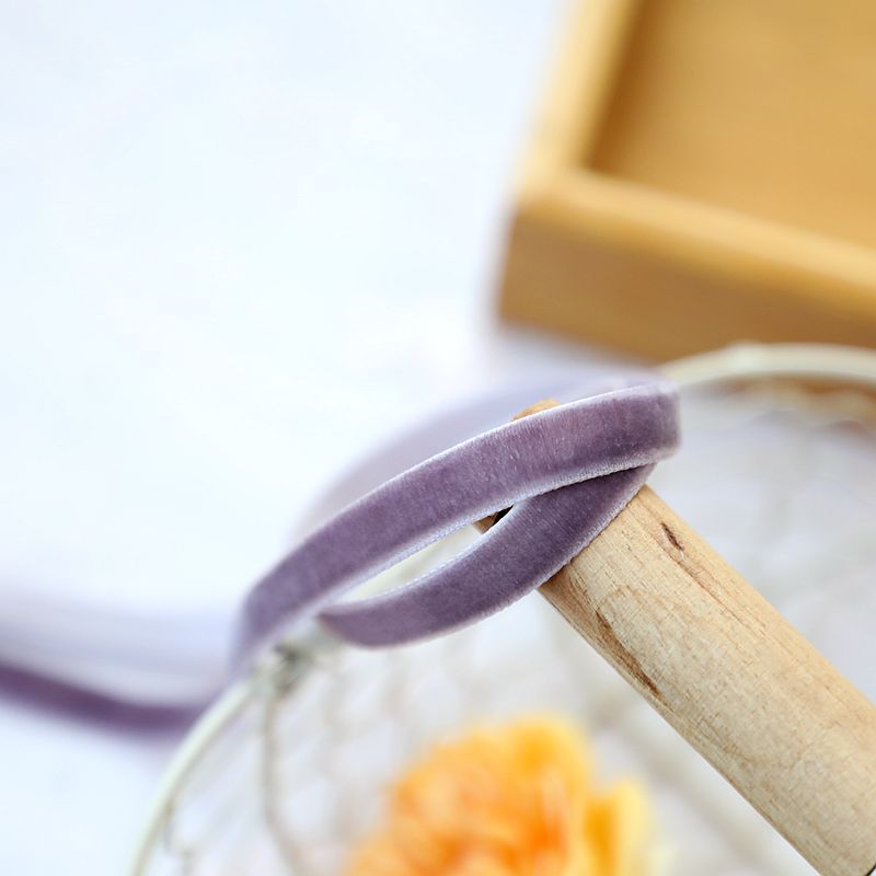 1cm de ancho terciopelo flocado correa de tejido correa de arco correa de ropa hecha a mano sombrero accesorios accesorios materiales DIY