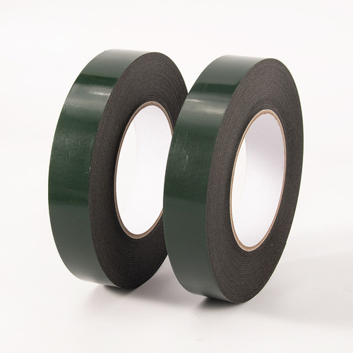 Car double-sided tape, 10m long, 1mm thick, PE green film, black car foam, strong foam sponge