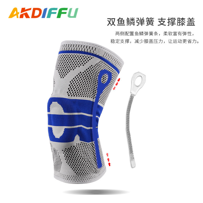 Cruz-frontera nueva silicona rótula primavera soporte rótula cubierta fitness deportes rótula baloncesto rótula Montañismo Deportes