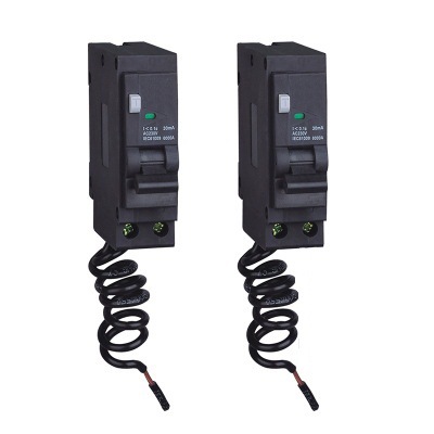 供应批发插入式漏电开关插入式漏电断路器RCBO黑壳漏电断路器