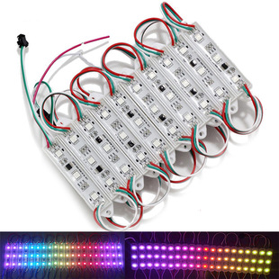 12v magic light bar 5050 full color WS2811 flowing water streamer horse running project colorful 3 lights epoxy LED module