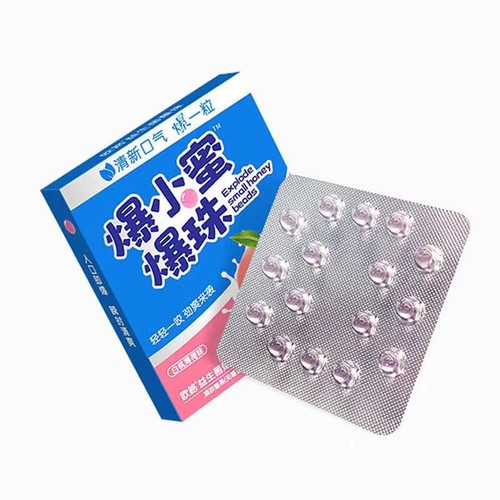 Bursting pearl, bursting honey, bursting small candy, oral breath freshener, chewing gum, original power, one piece shipment 