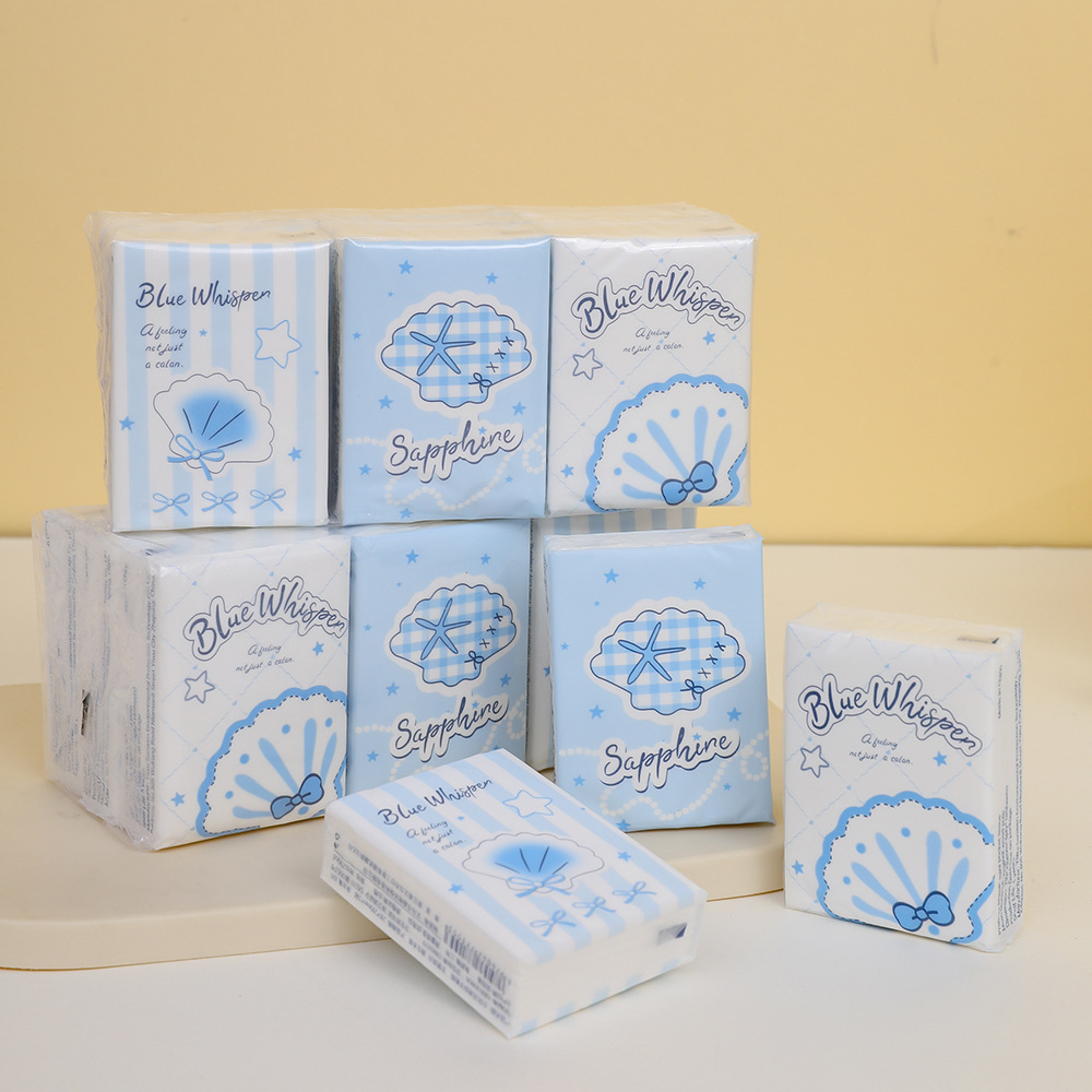 Little beibei white paper handkerchief tissue 9-pack