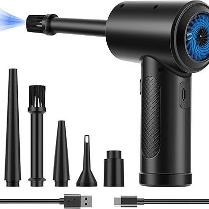 Car-Mounted Wireless Vacuum Cleaner, Electric Portable Air Dust Remover, Computer Case Keyboard Dust Blower, Handheld Type