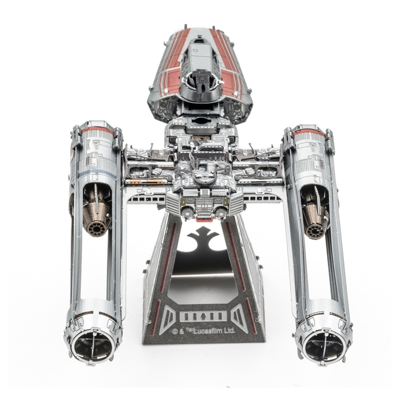 De acero estatua mágica 3D sin pegamento tridimensional de metal montado rompecabezas de acero inoxidable modelo planeta batalla en solitario Y-Wing Fighter