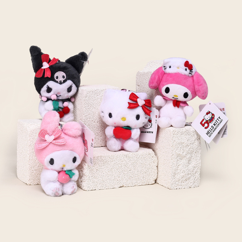 本物のサンリオぬいぐるみメロディークロミハローキティぬいぐるみペンダントかわいいキーホルダーギフト|undefined