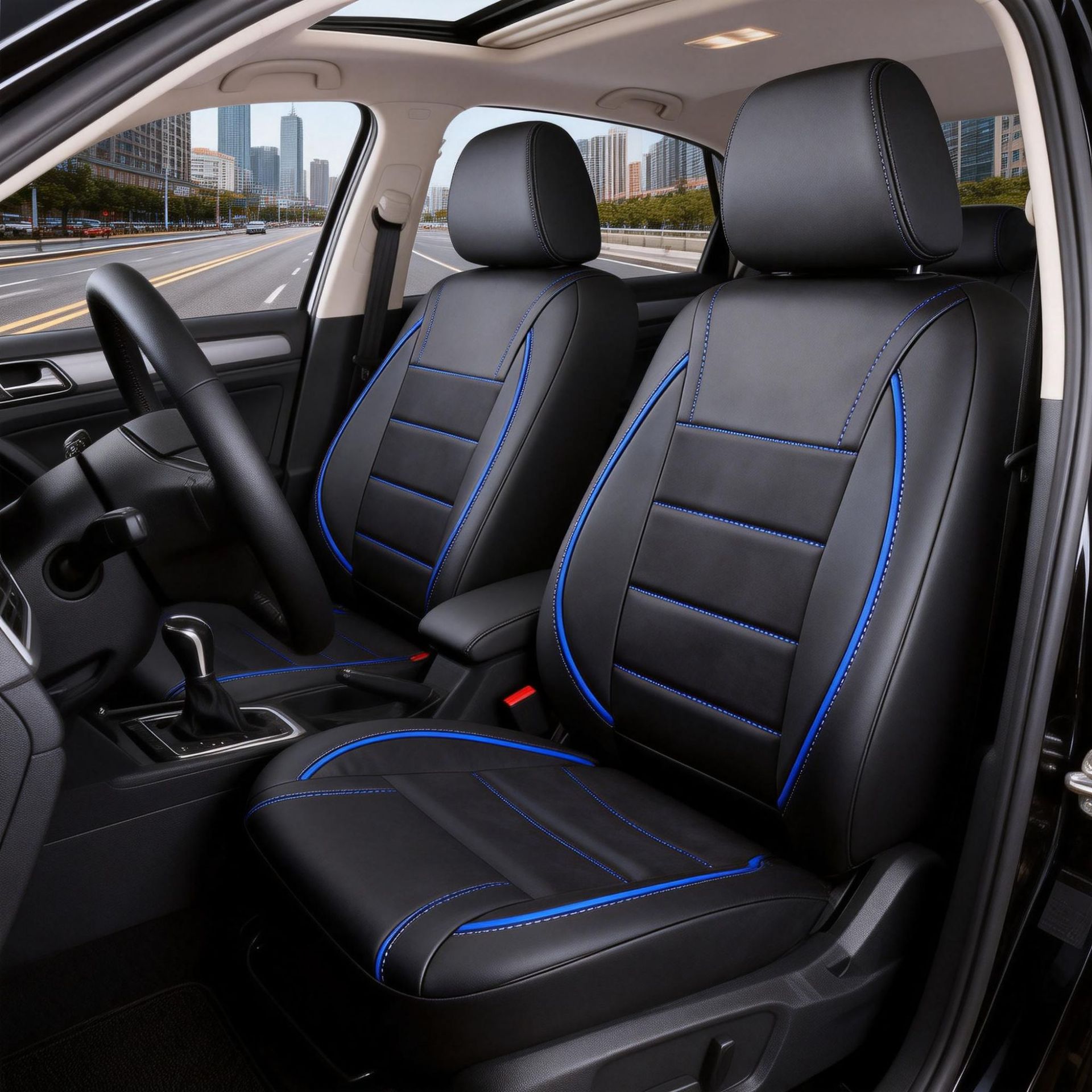 Cross-border foreign trade European and Russian Temu best-selling leather car seat covers, breathable, dustproof, comfortable