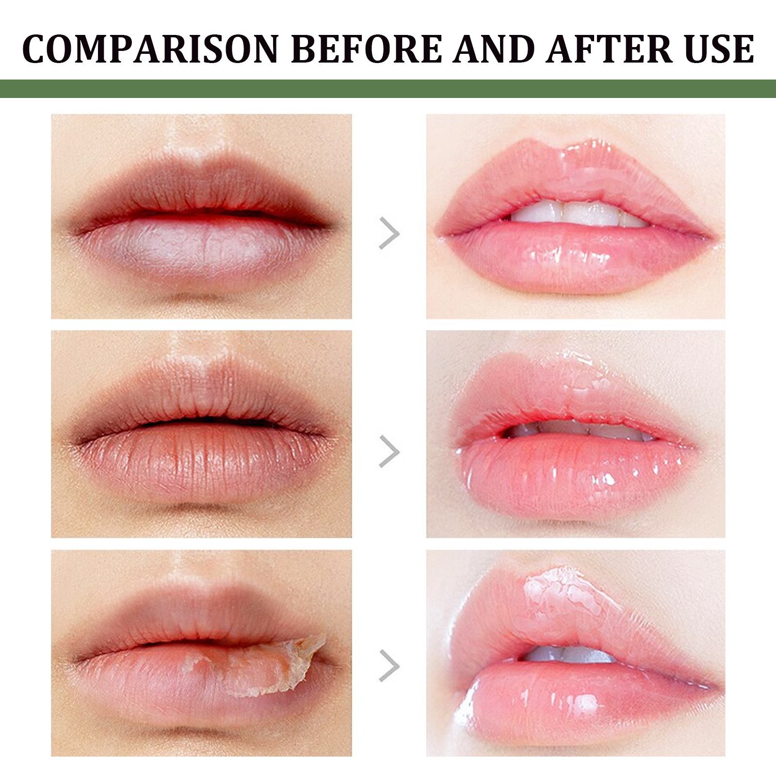 EELHOE Aloe entsalzt Lippenfältchen, schützt die Lippen vor Trockenheit und Rissbildung und spendet dem Lippenstift Feuchtigkeit._voghion.com