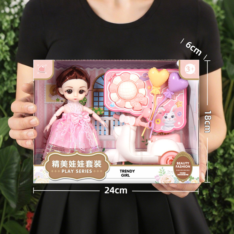 Muñeca Princesa Barbie en Caja, Caja de Regalo, Juego de Regalo para Niños, Juego de Muñecas, Juguetes para Niñas