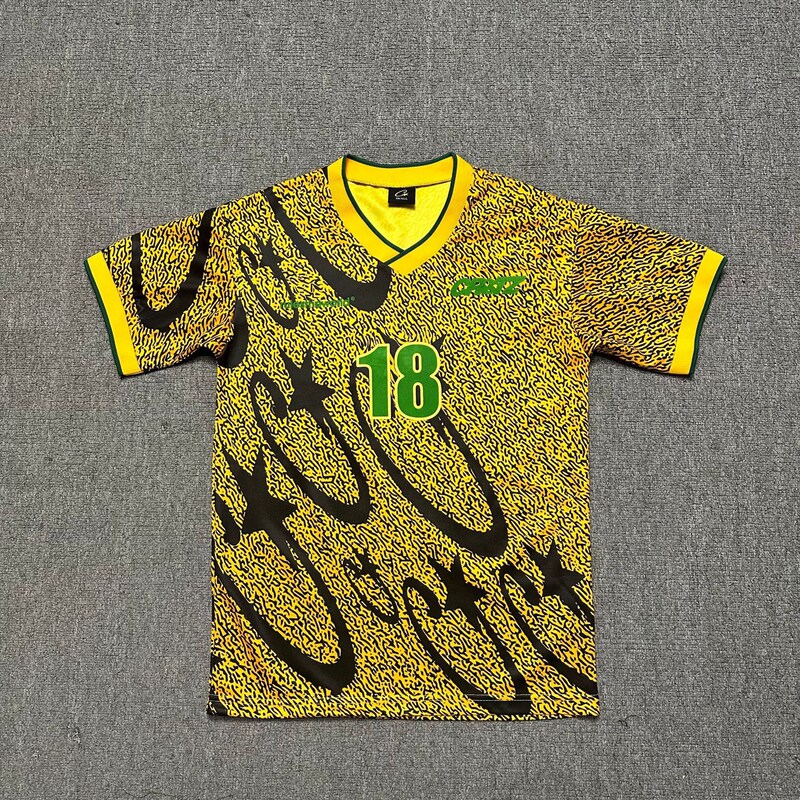 Cross-border foreign trade Amazon team uniform casual V-neck T-shirt Corteiz Alcatraz Island basketball uniform letter printing street Cross-border foreign trade Amazon team uniform casual V-neck T-shirt Corteiz Alcatraz Island basketball uniform letter printing street